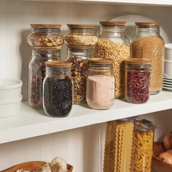 New Ball Wooden Lids Total 15 lids ( 5 Per Box) Gifts Decor  ( Bag D) - Picture 2 of 4